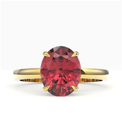 6 ctw Cushion Cut Citrine Solitaire Necklace 18K Yellow Gold