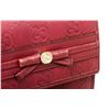 Image 5 : Gucci Dark Red Guccissima Leather French Flap Wallet
