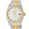 Image 1 : Rolex Mens 2 Tone 14K White Index Datejust 36MM Wristwatch