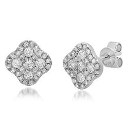 14k Gold 0.51CTW Diamond Earrings, (SI3/H)