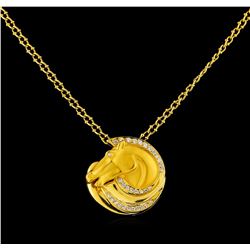 Carrera y Carrera 0.40 ctw Diamond Necklace - 18KT Yellow Gold