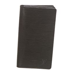 Louis Vuitton Black Epi Leather Checkbook Wallet