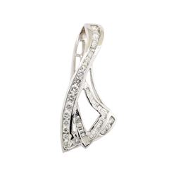 2.35 ctw Diamond Pendant - 14KT White Gold