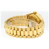 Image 3 : Rolex Mens 18K Yellow Gold Mother Of Pearl Diamond Quickset President Wristwatch