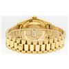 Image 5 : Rolex Mens 18K Yellow Gold Mother Of Pearl Diamond Quickset President Wristwatch