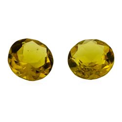 2.22 ctw.Natural Round Cut Citrine Quartz Parcel of Two