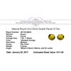 Image 3 : 2.22 ctw.Natural Round Cut Citrine Quartz Parcel of Two