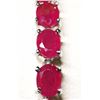 Image 3 : Silver Natural Ruby(11.9ct) Bracelet (~length 7cm) (~weight 12.72g), Appraised Retail $1055