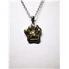 Image 2 : Silver Diamond Dogs Paw Necklace (~length 15cm), Suggested Retail Value $200