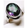 Image 1 : Silver Mystic Topaz (6.86Gm) Ring (~Size 9), Suggested Retail Value $200
