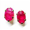Image 1 : 10K Yellow Gold Ruby(0.6ct) Stud Earrings Earrings, Made in Canada, Suggested Retail Value $300