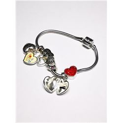 Silver Pandora Style (30~Gm) Bracelet (~length 8cm), Suggested Retail Value $900