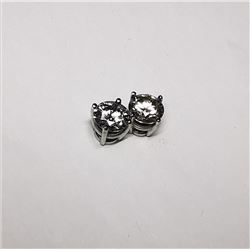 14K White Gold Diamond(0.32ct) (I, H-I) Stud Earrings Earrings, Made in Canada, Appraised Retail $16