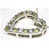 Image 2 : Silver Peridot Necklace (~length 16cm), Suggested Retail Value $80