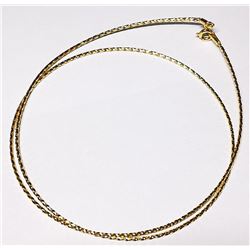 10K Yellow Gold (0.8Gm, 18") Chain, Suggested Retail Value $360