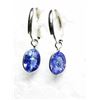 Image 3 : 10K White Gold Natural Tanzanite(2.5ct) (1.03Gm) Hoop Earrings Earrings, Appraised Retail $1910