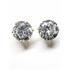 Image 1 : 10K Yellow Gold Cubic Zirconia Stud Earrings Earrings, Made in Canada, Suggested Retail Value $240