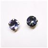 Image 1 : 10K Yellow Gold Tanzanite(0.54ct) Freshwater Pearl (2 In 1) Stud Earrings Earrings, Made in Canada, 