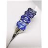 Image 2 : 10K White Gold Natural Tanzanite(2.3ct) Ring (~Size 7), Made in Canada, Appraised Retail $1950