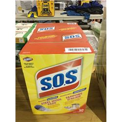 S.O.S Steel Wool Pads (50ct) Lot of 2