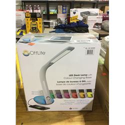 OttLite LED Desk Lamp w/ ColourChanging Base