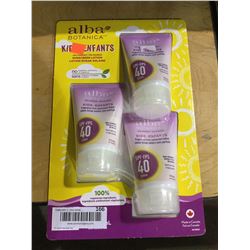 Alba Botanica Sunscreen Lotion 40 SPF 3-Pack