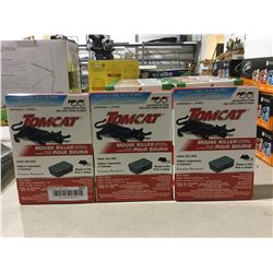 Tomcat Mouse Killer Disposable Bait Station Lot of 3
