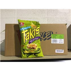 Case of Takis Angry Burger Tortilla Chip Snacks (12 x 280g)