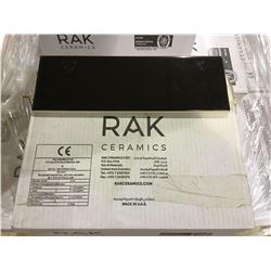 Rak Ceramics High Gloss Black Ceramic Tile - (10cm x 30cm) - 27 Pieces