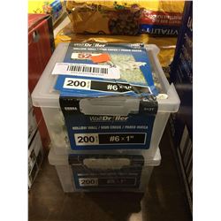 Wall Driller Hollow Wall #6 x 1" ~200pcDrywall Screws Lot of 2
