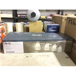 Style Selections 4-Light Vanity Bar - Brushed Nickel Finish