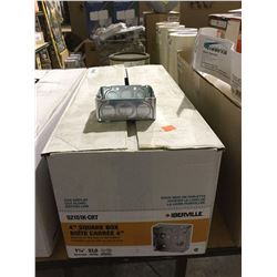 Case of Iberville 4" Square Box Mounts Model: 52151K-CRT