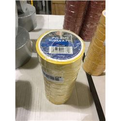 PVC Tape Yellow 3/4" x 66' (10ct)