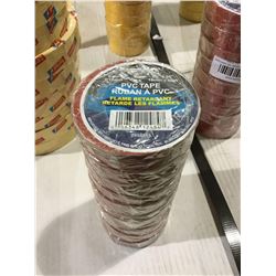 PVC Tape Red 3/4" x 66' (10ct)