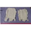 Image 1 : TWO WHITE RABBIT PELTS
