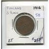 Image 1 : 1916 FINLAND 5 PENNIA