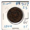 Image 2 : 1844 BANK OF MONTREAL HALF CENT