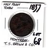 Image 1 : 1837 T.S. BROWN & CO. HARDWARE HALF PENNY TOKEN