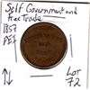 Image 2 : 1857 PEI SELF GOVERNMENT AND FREE TRADE TOKEN