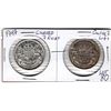 Image 1 : 1947 CURVED LEFT AND RIGHT 50 CENTS SET