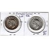 Image 2 : 1947 CURVED LEFT AND RIGHT 50 CENTS SET
