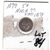 Image 2 : 1899 5 CENTS HIGH 99