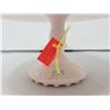 Image 3 : pink 'harp' cake stand -Jeanette Glass (10" top)