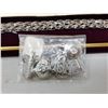 Image 2 : Sterling silver charm bracelet & 6 charms