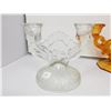 Image 3 : depression glass candle holders (3)