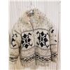 Image 1 : Cowichon sweater, approx size Large, measures 21 inches laid flat from armpit to armpit and 28 inche