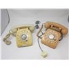 2 vintage rotary phones