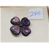 Image 2 : Amethyst & silver brooch circa 1910