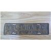 Image 2 : KELOWNA LICENSE PLATE