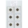 Image 1 : Lot of 6 nice George V small cents: 1927, 1932, 1933, 1934, 1935, 1936. All graded EF-40.